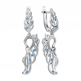 Серебряные серьги TALANT 14-72-0009-17359 с фианитом 14-72-0009-17359 фото