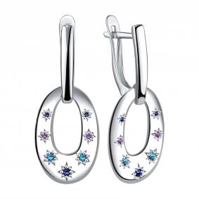 Серебряные серьги TALANT 14-72-000M-17420 с фианитом 14-72-000M-17420 фото