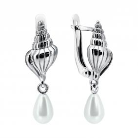 Серебряные серьги TALANT 14-72-0010-17151 с жемчугом 14-72-0010-17151 фото