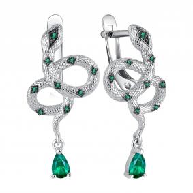 Серебряные серьги Символ года Змея TALANT с фианитом 14-75-0003-15732 14-75-0003-15732 фото
