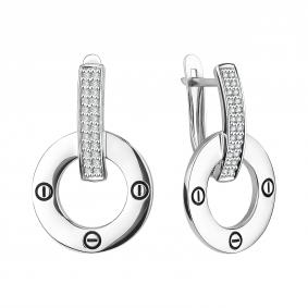 Серебряные серьги TALANT 14-76-0001-17398 с фианитом 14-76-0001-17398 фото