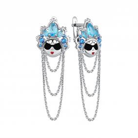 Серебряные серьги TALANT 14-79-0009-17350 с фианитом 14-79-0009-17350 фото