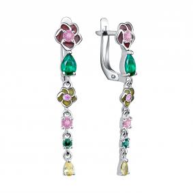 Серебряные серьги TALANT 14-79-000M-17132 с фианитом 14-79-000M-17132 фото