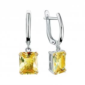 Серебряные серьги TALANT 14-7М-0005-17445 с фианитом 14-7М-0005-17445 фото