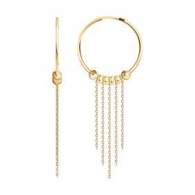 Золотые серьги SOKOLOV 140243 140243 фото