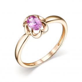 Золотое кольцо АЛЬКОР с турмалином 14258-147 14258-147 фото