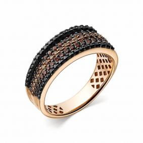 Золотое кольцо АЛЬКОР 14287-118 с бриллиантом 14287-118 фото