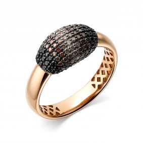 Золотое кольцо АЛЬКОР 14297-118 с бриллиантом 14297-118 фото