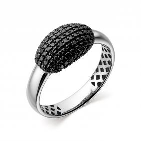 Кольцо из белого золота АЛЬКОР 14297-213 с бриллиантом 14297-213 фото