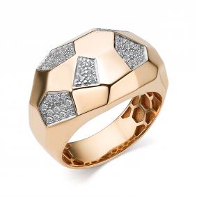 Золотое кольцо АЛЬКОР 14463-100 с бриллиантом 14463-100 фото