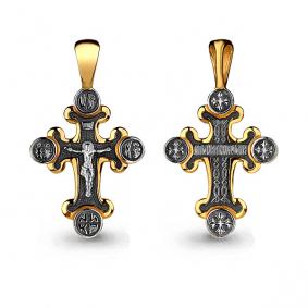 Золотая подвеска AQUAMARINE 14652 14652 фото