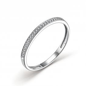 Кольцо из белого золота АЛЬКОР 14846-200 с бриллиантом 14846-200 фото