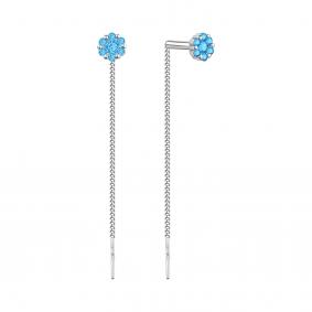 Серебряные серьги TALANT 15-72-0009-23486 с фианитом 15-72-0009-23486 фото