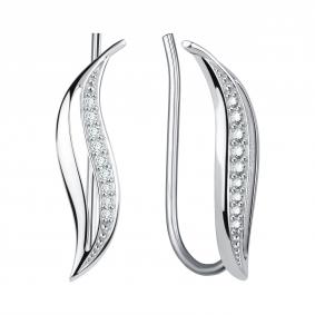 Серебряные серьги TALANT 16-72-0001-11302 с фианитом 16-72-0001-11302 фото