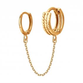 Золотые серьги SOKOLOV 170064 с фианитом 170064 фото