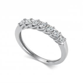 Кольцо из белого золота АЛЬКОР 17090-200 с бриллиантом 17090-200 фото