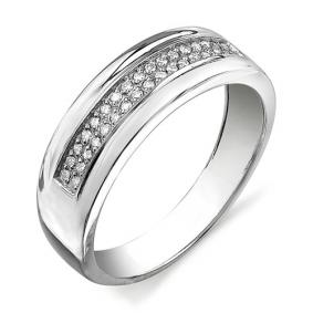 Кольцо из белого золота АЛЬКОР 1737-200 с бриллиантом 1737-200 фото