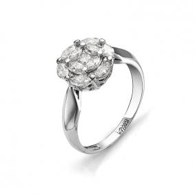 Кольцо из белого золота АЛЬКОР 1778-200 с бриллиантом 1778-200 фото