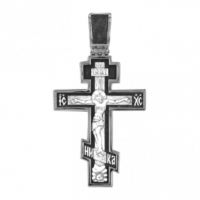 Серебряная подвеска-крест Распятие Христово ЮЗ Елизавета 18070 18070 фото