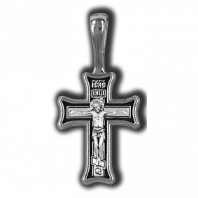 Серебряная подвеска-крест Распятие Христово ЮЗ Елизавета 18310 18310 фото