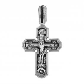Подвеска-крест из черненого серебра Распятие Христово ЮЗ Елизавета 18350 18350 фото