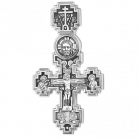 Подвеска-крест из черненого серебра ЮЗ Елизавета 18718 18718 фото