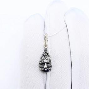 Подвеска-складень из черненого серебра Божия Матерь Казанская Высоковы 585 19-001884-105110-с 19-001884-105110-с фото