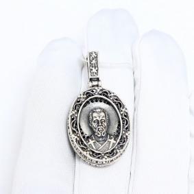 Подвеска-складень Святитель Николай Чудотворец  из черненого серебра Высоковы 585 19-001914-115110 19-001914-115110 фото