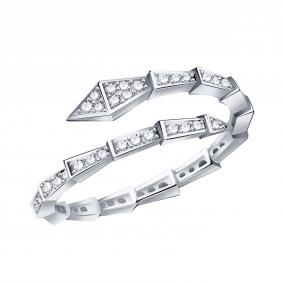 Кольцо из белого золота Символ года Змея TALANT с фианитом 20-12-0001-80754 20-12-0001-80754 фото