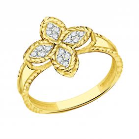 Кольцо из лимонного золота TALANT 20-20-0001-40730 с цирконием 20-20-0001-40730 фото