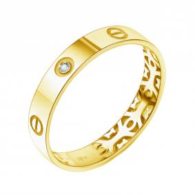 Кольцо из лимонного золота TALANT 20-2П-0001-11096 с фианитом 20-2П-0001-11096 фото