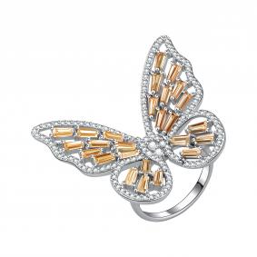 Серебряное кольцо TALANT 20-72-0005-15626 с фианитом и кварцем 20-72-0005-15626 фото