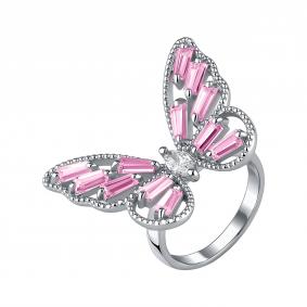 Серебряное кольцо TALANT 20-72-000R-15627 с фианитом и кварцем 20-72-000R-15627 фото