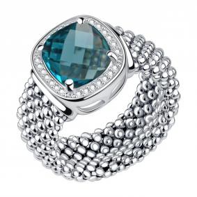 Серебряное кольцо TALANT 20-72-000Л-17110 с ювелирным кристаллом 20-72-000Л-17110 фото