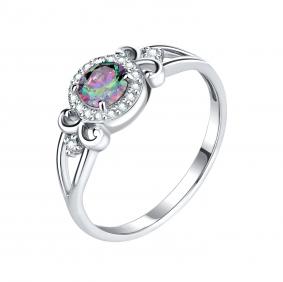 Серебряное кольцо TALANT 20-72-0К01-10171 с фианитом и кварцем 20-72-0К01-10171 фото