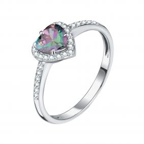 Серебряное кольцо TALANT 20-72-0К01-10273 с фианитом и кварцем 20-72-0К01-10273 фото