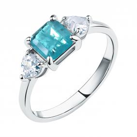 Серебряное кольцо TALANT 20-72-0П01-15367 с фианитом и горным хрусталём 20-72-0П01-15367 фото
