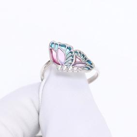 Серебряное кольцо TALANT с витражной эмалью и фианитом 20-79-0001-17134 20-79-0001-17134 фото