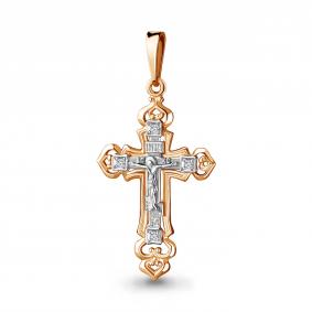 Золотая подвеска AQUAMARINE 20011 с фианитом 20011 фото