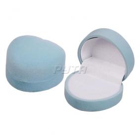 Футляр флокированный сердечко под кольцо и серьги серия Классика 20101-нм 20101-нм фото