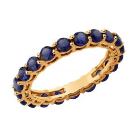 Золотое кольцо SOKOLOV 2011340 с сапфиром 2011340 фото