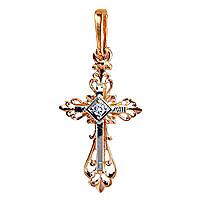 Золотая подвеска AQUAMARINE 20138 с фианитом 20138 фото