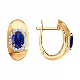 Золотые серьги SOKOLOV 2021327 2021327 фото