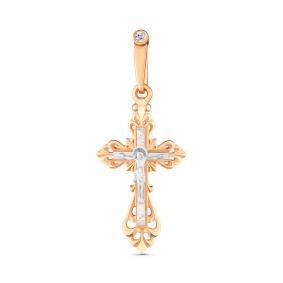 Золотая подвеска AQUAMARINE 20261 с фианитом 20261 фото