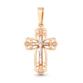 Золотая подвеска AQUAMARINE 20281 с фианитом 20281 фото