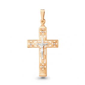 Золотая подвеска AQUAMARINE 20296 с фианитом 20296 фото