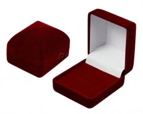 Футляр флокированный пирамида под кольцо и серьги серия Классика 20401-м 20401-м фото