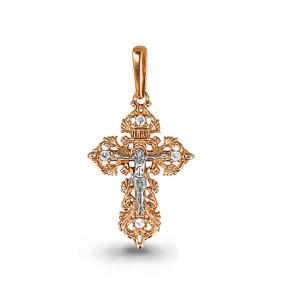 Золотая подвеска AQUAMARINE 20483 с фианитом 20483 фото