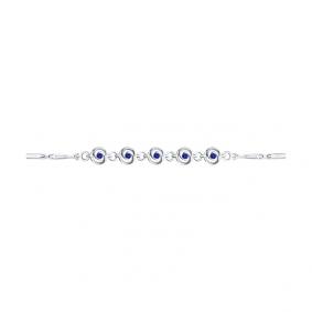 Браслет из белого золота SOKOLOV 2050015 с сапфиром 2050015 фото