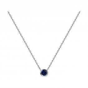 Колье из белого золота SOKOLOV 2070046-3 с сапфиром 2070046-3 фото